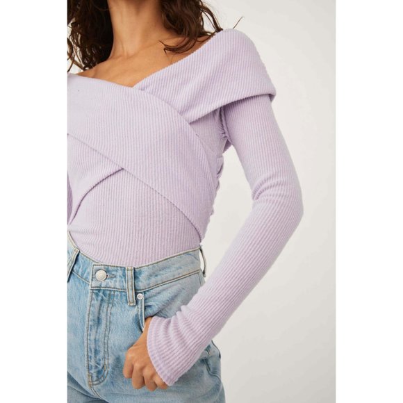 Free People Lilac Long Sleeve Tee - Picture 4 of 6